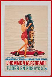 Ferrari manifesto originale "L'homme à la Ferrari"