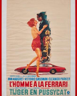 Ferrari manifesto originale "L'homme à la Ferrari"