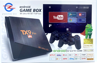 SMART TV BOX 8K ULTRA HD WIFI 8GB DI RAM E 128 GB 