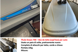 Thule Ocean 700 – Box da tetto (roof box) per auto