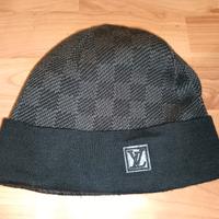 Berretto Louis Vuitton nero/grigio come nuovo