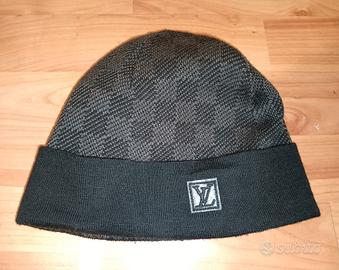 Berretto Louis Vuitton nero/grigio come nuovo