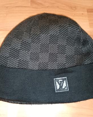 Berretto Louis Vuitton nero/grigio come nuovo