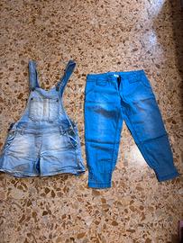 2 Pantaloni corti donna demin XS