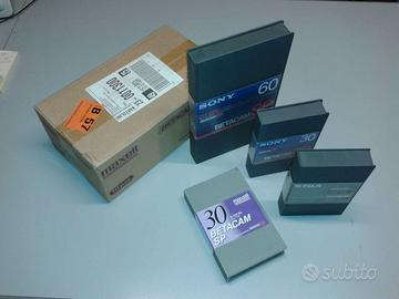 Cassette Betacam SP nuove vergini.