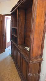 libreria in noce massello bonfante