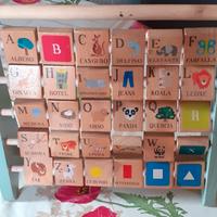 alfabeto gioco educativo in legno