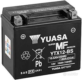Yuasa YTX12 – Batteria moto AGM 12 V 180 CCA, VRLA