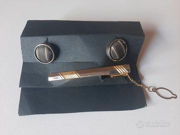 Gemelli e fermacravatte per abbigliamento Vintage