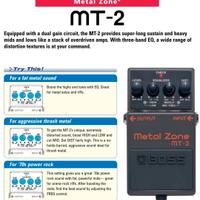 Metal zone MT2 pedale Boss