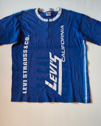 T-shirt Vintage Levi's Strauss Viola 90s Taglia L