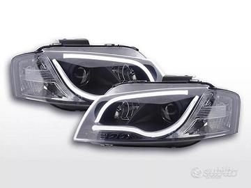 Fanali anteriori per Audi A3 8P 03 08 sfondo nero