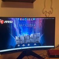 MONITOR GAMING MSI CURVO 27 pollici 180hz full HD