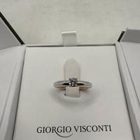 Anello solotario giorgio visconti oro e diamante