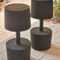 Coppia manubri artigianali in cemento armato 20kg