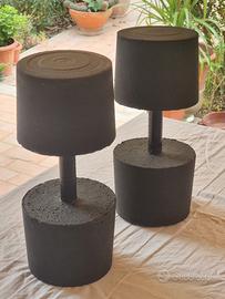 Coppia manubri artigianali in cemento armato 20kg