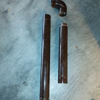 Tubi per stufa in acciaio smaltato marrone