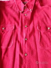 Camicia di velluto bordeaux