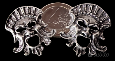 Orecchini Maschera Apotropaica Argento 925 Massicc