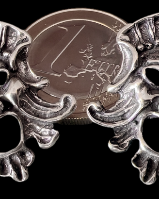 Orecchini Maschera Apotropaica Argento 925 Massicc