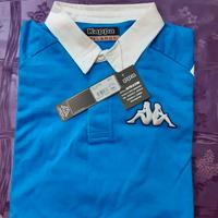 polo kappa XXXL azzurro originale manica lunga 