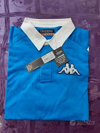 polo kappa XXXL azzurro originale manica lunga 