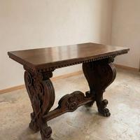Antico Tavolo Consolle / Scrittoio Neorinascimento
