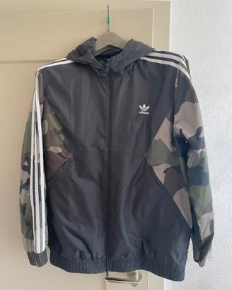 Antivento Adidas nero e verde