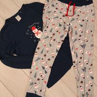 pigiama donna tg M pupazzo di neve 