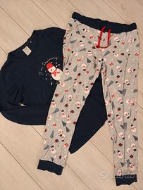 pigiama donna tg M pupazzo di neve 