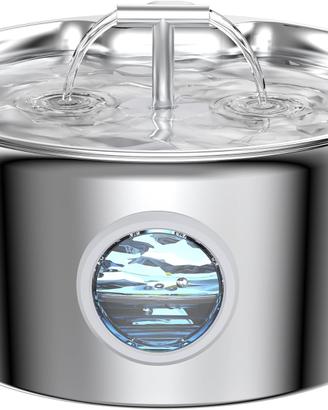 Fontanella elettrica Gatti Cani Acciaio Inox 3.2 L