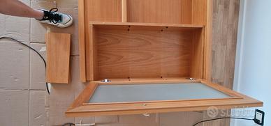 Pensile bagno con specchio