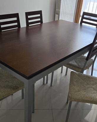 Set Calligaris Tavolo Allungabile + 6 Sedie