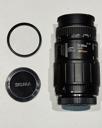 Obiettivo Sigma 70-300 Apo macro per Canon EOS AF