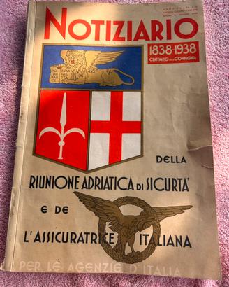 Notiziario RAS Riunione Adriatica Sicurtà 1939