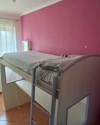 Letto a soppalco+scrivania mondo convenienza