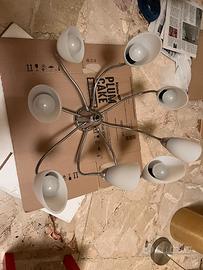 Lampadario De Majo PoliPò 8 luci