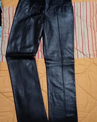 pantaloni taglia 44 in pelle vera 