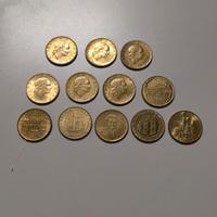 Lotto monete da 200 lire italiane e San Marino 