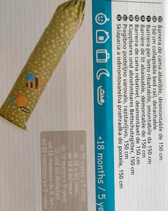 Barriera per letto ribaltabile