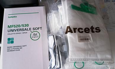 saccheti e panni pulizia pavimento vk150