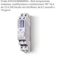 Finder 810102300000PAS - Relé temporizzato 12-230v