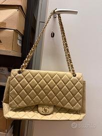 Borsa CC matelassé crema