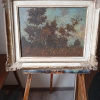 Erminio Rossi paesaggio olio 30x40