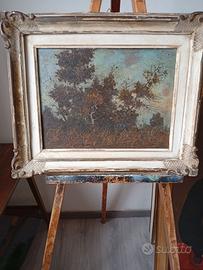 Erminio Rossi paesaggio olio 30x40