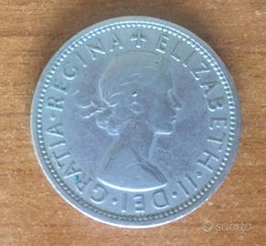 Moneta Inghilterra Two Shillings 1965