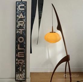 Insegna industriale cartoleria anni 60 nera 