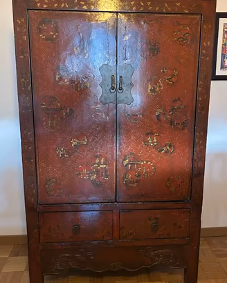 Mobile laccato decorato – stile orientale