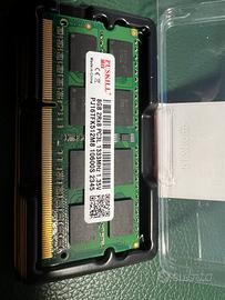 Memoria 8GB PC3L 1333MHz Ram soddr per notebook