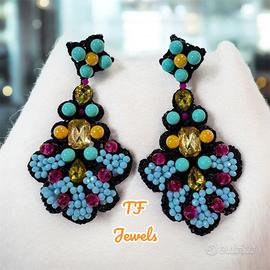 Orecchini in pizzo chiacchierino